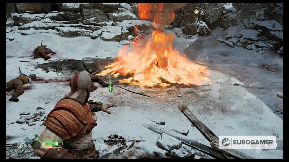 God of War Witch's Cave puzzle solutions explained, Lake of Nine and the Foothills